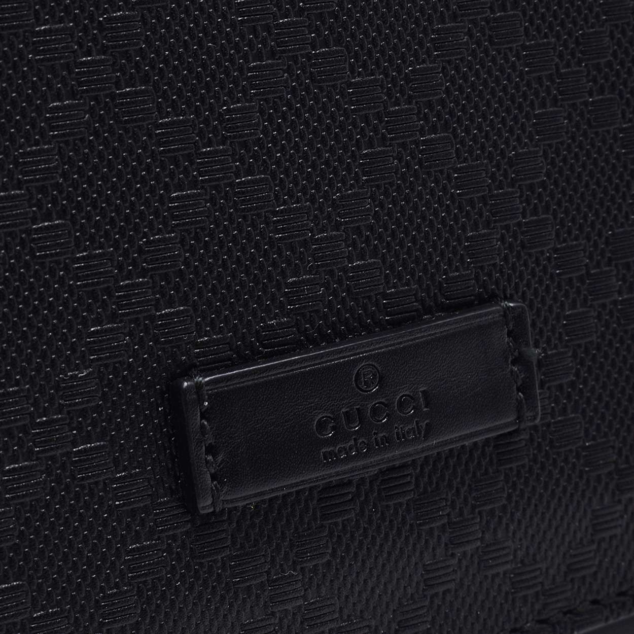 Gucci - Black Leather Long Clutch Bag